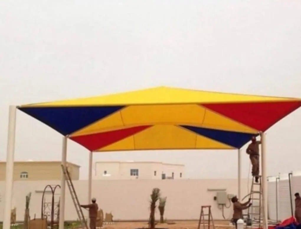 مشروع مظلات حدائق وجلسات مميز