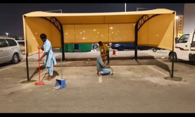 مشروع مظلات حدائق وجلسات مميز