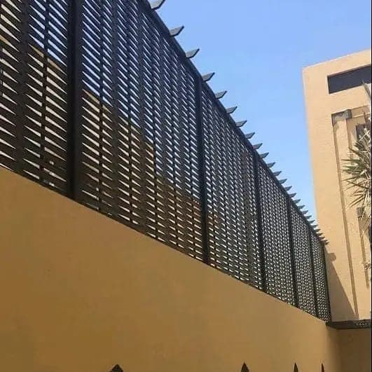 مشروع سواتر حديد مجدول مميز