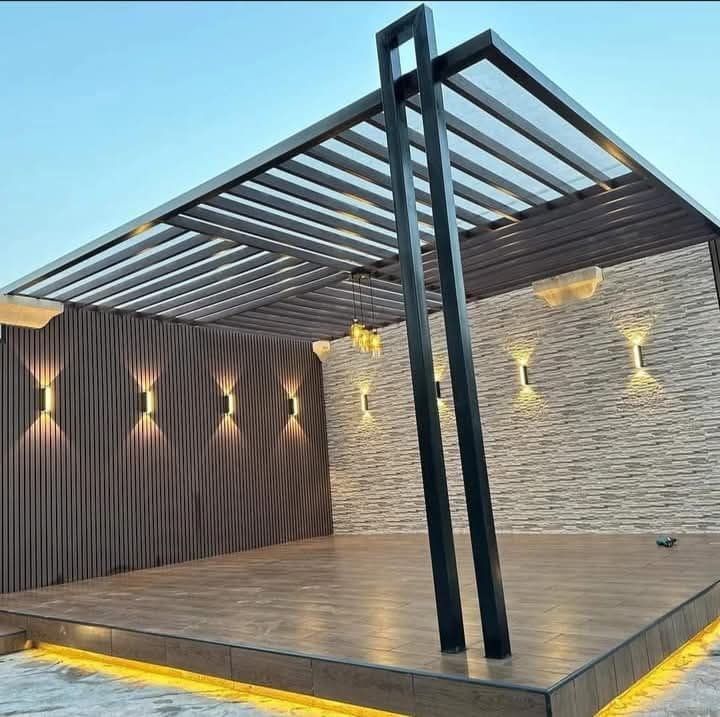 مشروع برجولات حديد مميز