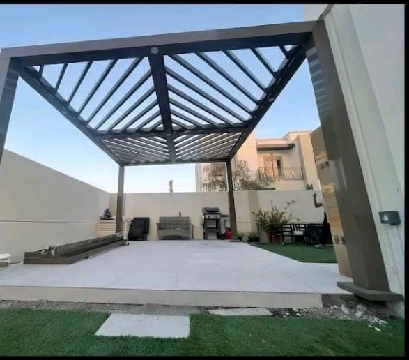 مشروع برجولات حديد مميز