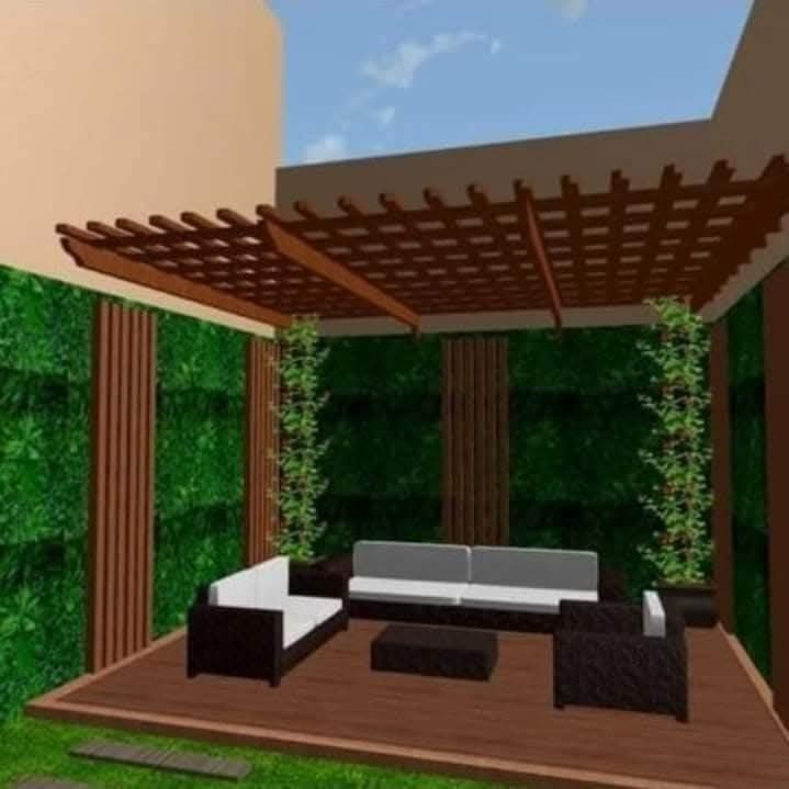 مشروع برجولات خشبية مميز