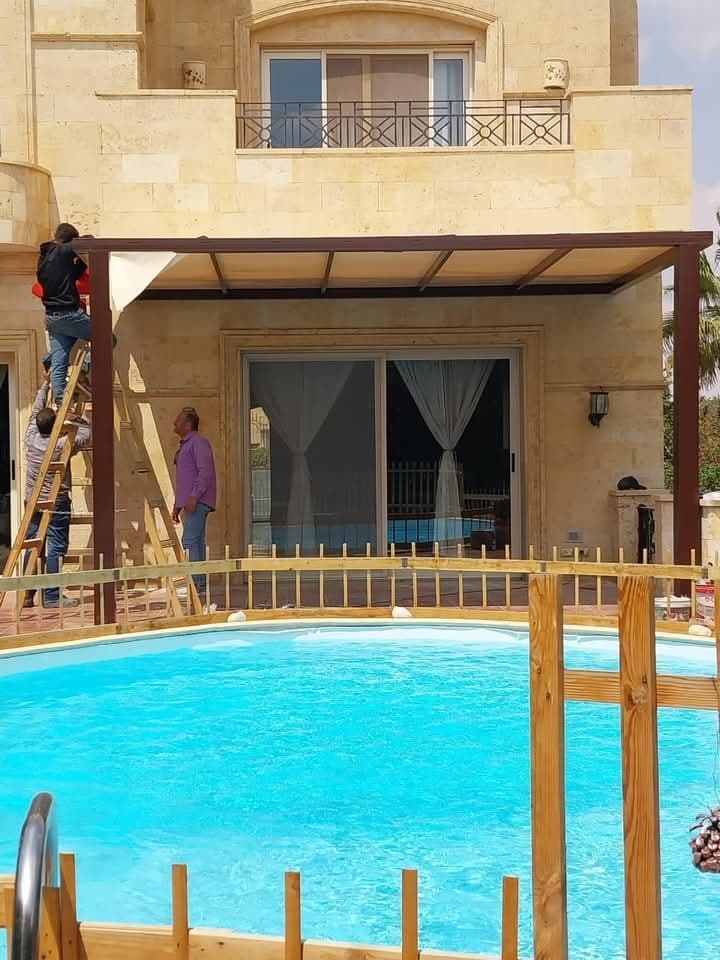 مشروع برجولات حديد مميز