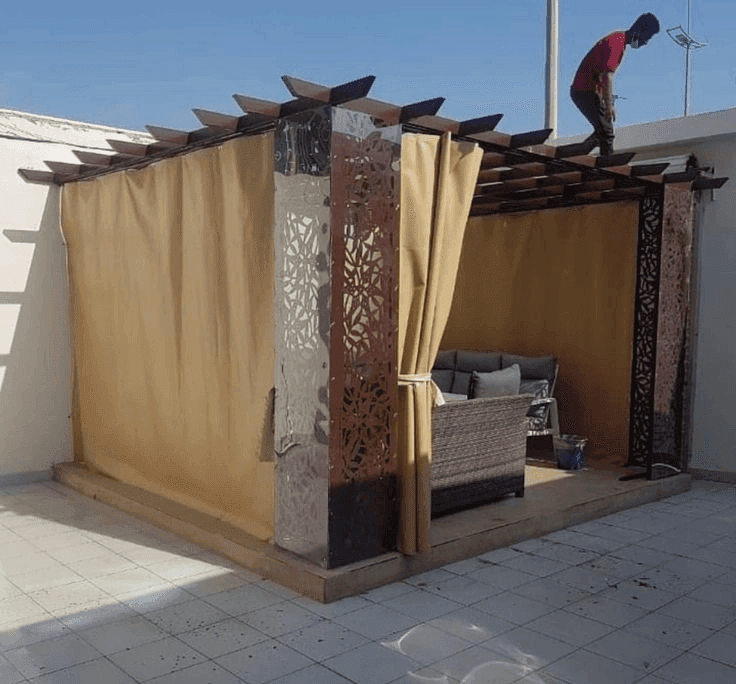 مشروع برجولات خشبية مميز
