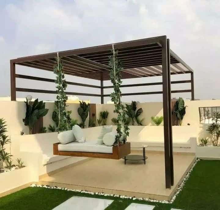 مشروع برجولات حديد مميز