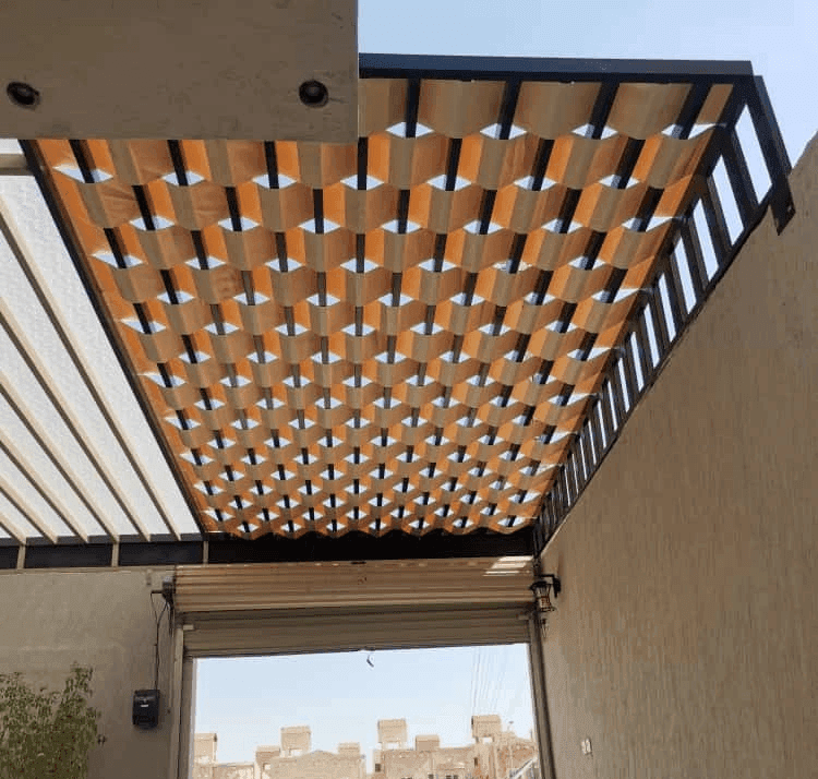 مشروع برجولات حديد مميز