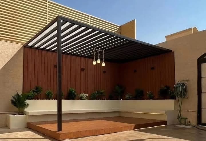 مشروع برجولات حديد مميز