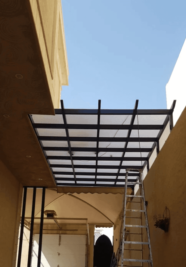 مشروع برجولات حديد مميز