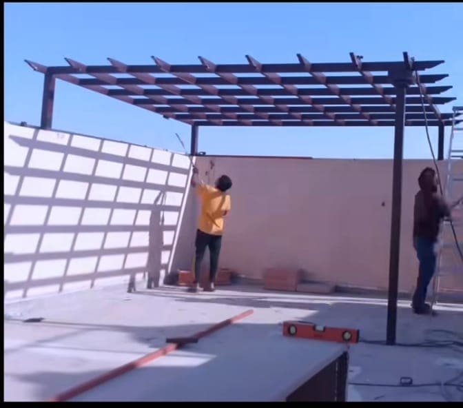 مشروع برجولات خشبية مميز