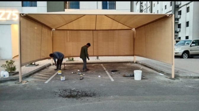 مشروع مظلات سيارات مميز