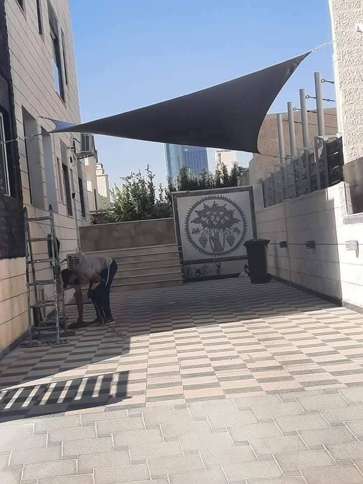 مظلات شد إنشائي بتصميم جذاب