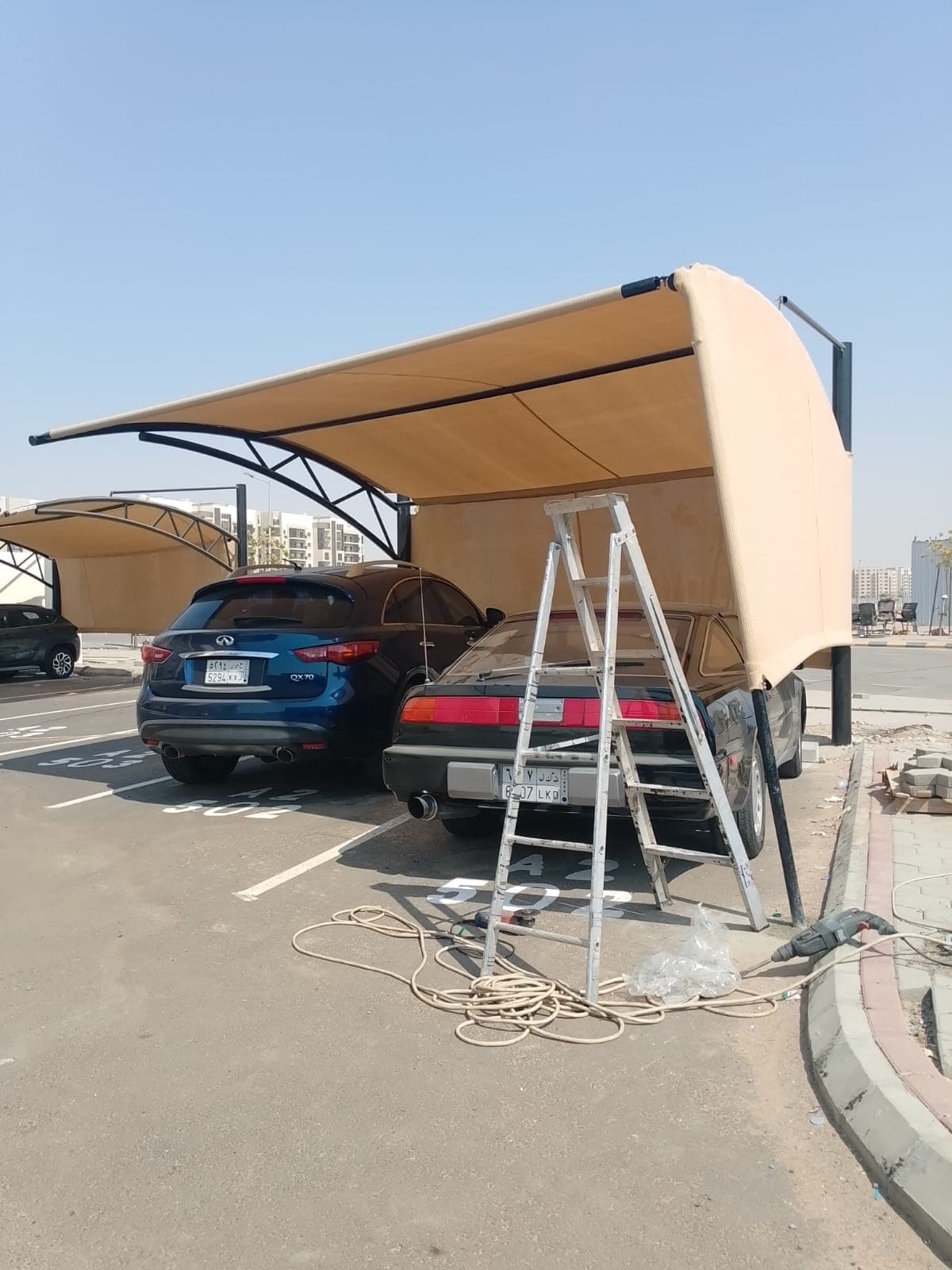 مشروع مظلات سيارات مميز