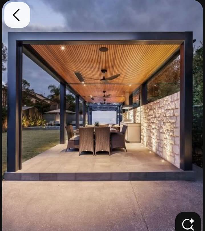 برجولات خشبية بتصميم عصري