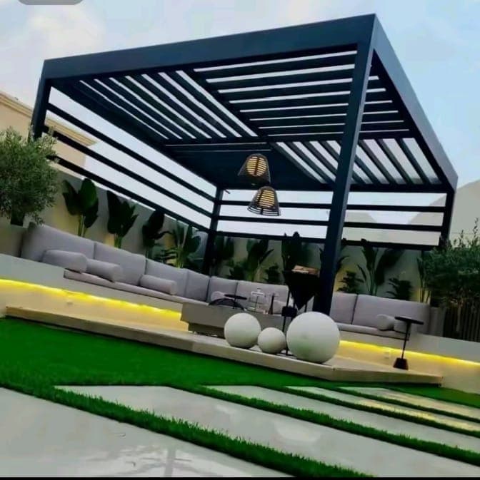 مشروع برجولات حديد مميز