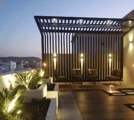 مشروع برجولات خشبية مميز