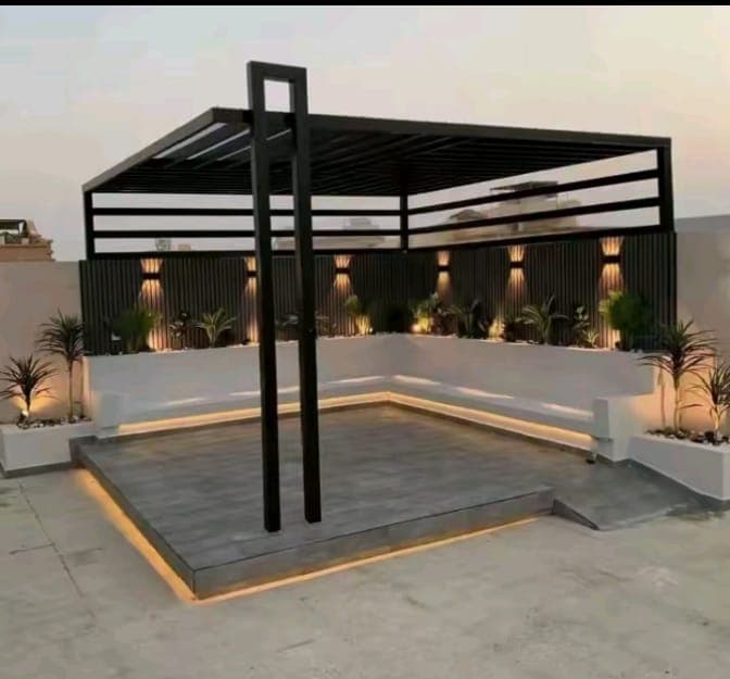 مشروع برجولات حديد مميز