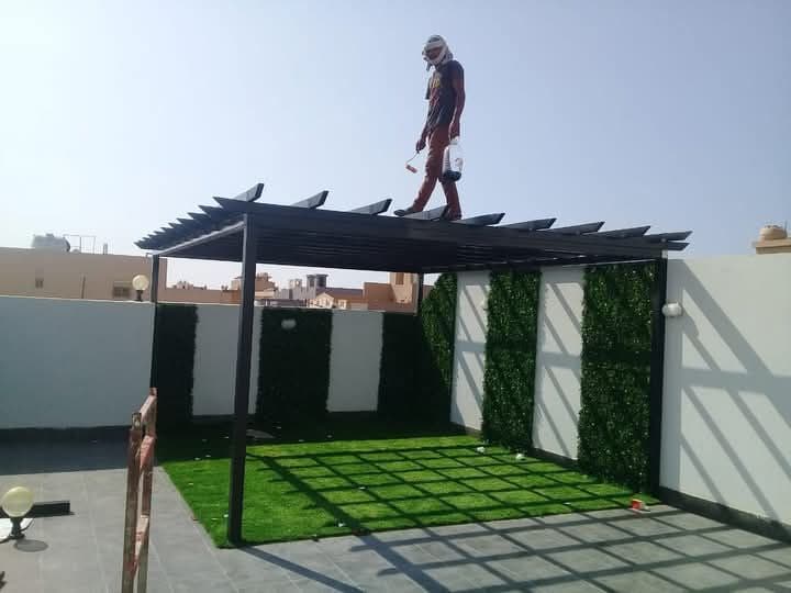 مشروع برجولات حديد مميز