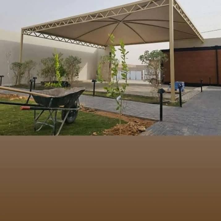 مشروع مظلات حدائق وجلسات مميز