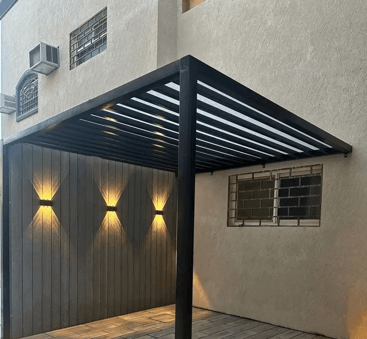 مشروع برجولات حديد مميز